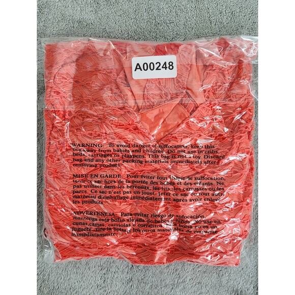 Maurices Open Back Crossover Straps Fit & Flare Tank Dress Size S Orange Coral - Picture 9 of 9